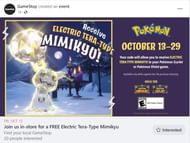 GameStop has posted about it on their official Facebook page (Image via GameStop)